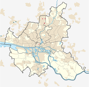 Mapa de Hamburgo com marcações de cada apoiante