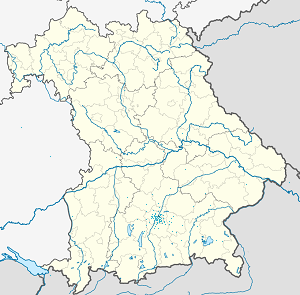 Mapa města Schwabing-West se značkami pro každého podporovatele 