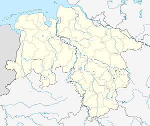 Kart over Niedersachsen med markører for hver supporter