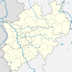 Mapa mesta Warendorf so značkami pre jednotlivých podporovateľov