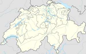 Zemljevid Bülach z oznakami za vsakega navijača