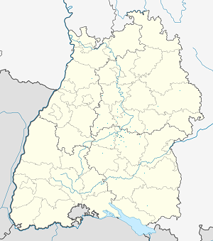Karta mjesta Reutlingen s oznakama za svakog pristalicu