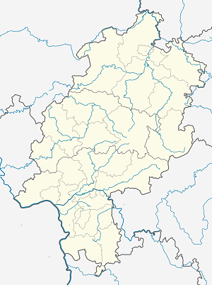 Mapa města Zemský okres Offenbach se značkami pro každého podporovatele 