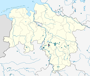 Harta lui Bad Nenndorf cu marcatori pentru fiecare suporter