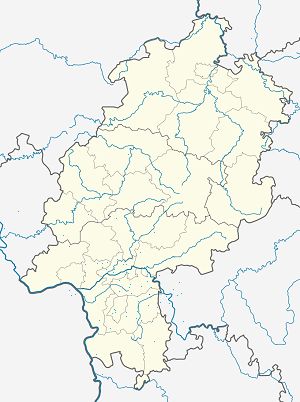 Biresyel destekçiler için işaretli Babenhausen haritası