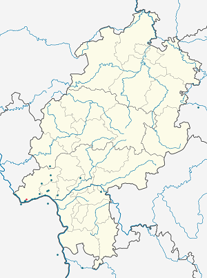 Karte von Geisenheim mit Markierungen für die einzelnen Unterstützenden