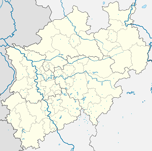 Biresyel destekçiler için işaretli Siegen haritası