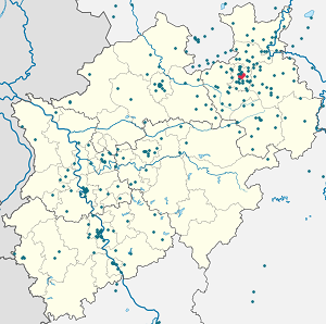 Karte von Stadtbezirk Bielefeld-Mitte mit Markierungen für die einzelnen Unterstützenden