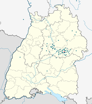 Karte von Heiningen mit Markierungen für die einzelnen Unterstützenden