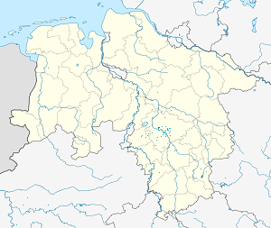 Mapa mesta Garbsen so značkami pre jednotlivých podporovateľov