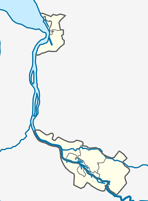 Harta lui Bremen cu marcatori pentru fiecare suporter