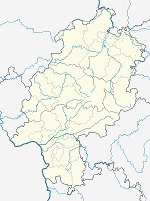 Mapa města Okres Werra-Meißner se značkami pro každého podporovatele 