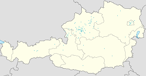 Karta mjesta Gmunden s oznakama za svakog pristalicu