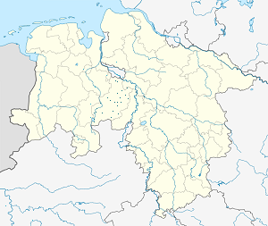 Karte von Landkreis Diepholz mit Markierungen für die einzelnen Unterstützenden