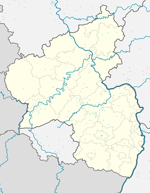 A(z) Landkreis Bad Kreuznach térképe címkékkel minden támogató számára