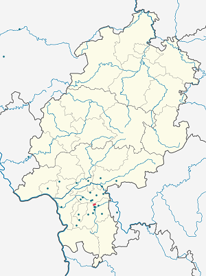 Karta mjesta Eppertshausen s oznakama za svakog pristalicu