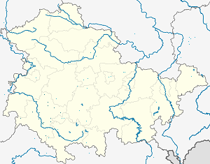 Mapa de Schmalkalden-Meiningen com marcações de cada apoiante