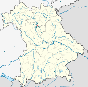 Mapa de Baiersdorf com marcações de cada apoiante