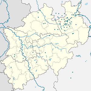 Karte von Halle (Westf.) mit Markierungen für die einzelnen Unterstützenden