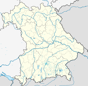 Mappa di Circondario di Rosenheim con ogni sostenitore 