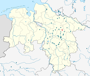 Harta lui Faßberg cu marcatori pentru fiecare suporter