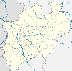 Карта на Rhein-Sieg-Kreis с маркери за всеки поддръжник