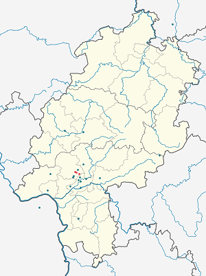Map of Bad Homburg vor der Höhe with markings for the individual supporters