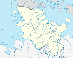 Карта на Шлезвиг-Холщайн с маркери за всеки поддръжник