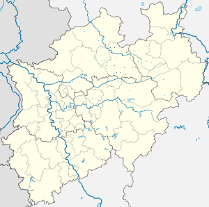 Mapa Powiat Warendorf ze znacznikami dla każdego kibica