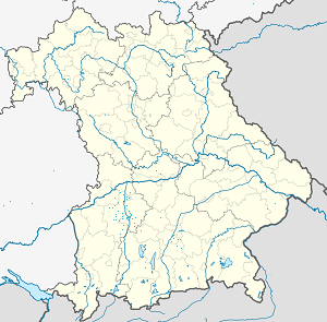 Mapa města Biberbach se značkami pro každého podporovatele 