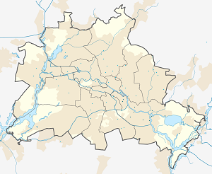 Mapa de Treptow-Köpenick com marcações de cada apoiante