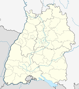 Karte von Leonberg mit Markierungen für die einzelnen Unterstützenden