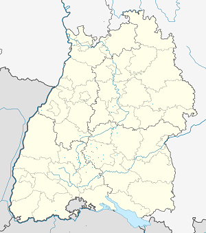 Χάρτης του Regierungsbezirk Tübingen με ετικέτες για κάθε υποστηρικτή 