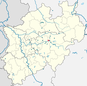 Kart over Wickede (Ruhr) med markører for hver supporter
