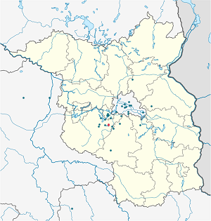 Michendorf žemėlapis su individualių rėmėjų žymėjimais