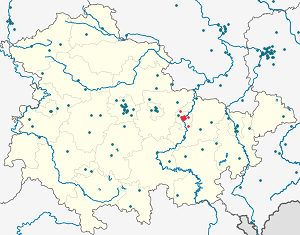 Biresyel destekçiler için işaretli Jena haritası