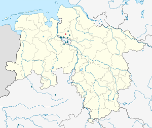 Karte von Osterholz-Scharmbeck mit Markierungen für die einzelnen Unterstützenden