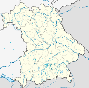 Karte von Landkreis Ebersberg mit Markierungen für die einzelnen Unterstützenden