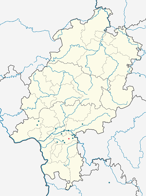Karte von Rodgau mit Markierungen für die einzelnen Unterstützenden