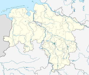 Harta e Saksonia e Ulët me shenja për mbështetësit individual 