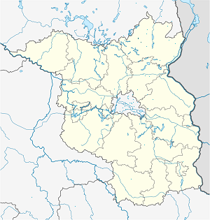 Mapa města Boitzenburger Land se značkami pro každého podporovatele 