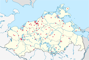 Harta e Mecklenburg-Vorpommern me shenja për mbështetësit individual 