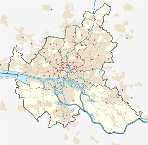 Latvijas karte Hamburga ar atzīmēm katram atbalstītājam 