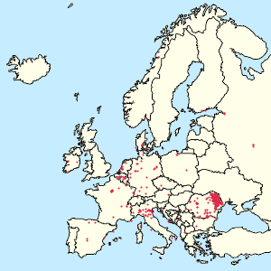 Karte von Europäische Union mit Markierungen für die einzelnen Unterstützenden