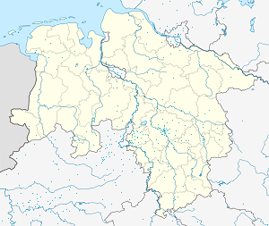 Mapa mesta Bückeburg so značkami pre jednotlivých podporovateľov
