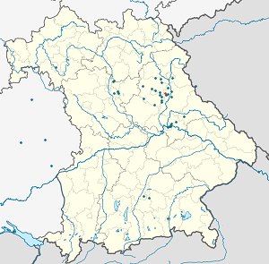 Mapa mesta Freudenberg so značkami pre jednotlivých podporovateľov