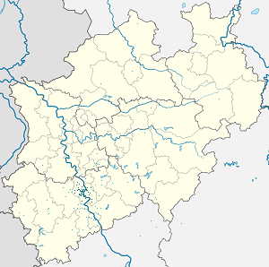 Kart over Regierungsbezirk Köln med markører for hver supporter