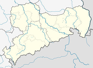 Karta över Bautzen med taggar för varje stödjare