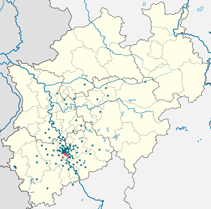 Mapa mesta Rodenkirchen so značkami pre jednotlivých podporovateľov