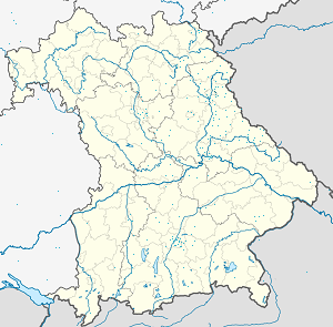 Kart over Weiden in der Oberpfalz med markører for hver supporter